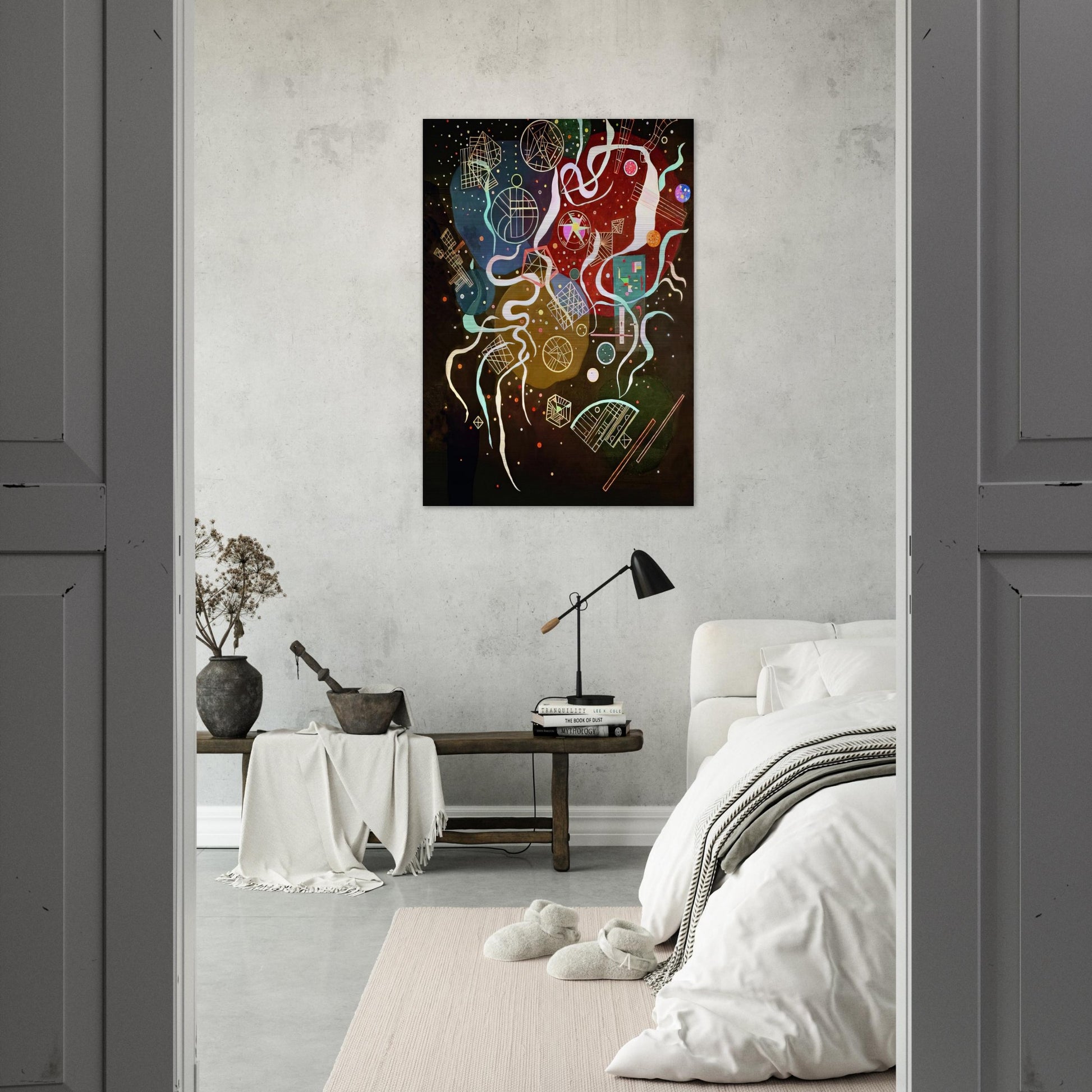 MOVEMENT I 1935 - Wassily Kandinsky Brushed Aluminum Print - 70x100 cm / 28x40 inches | Wassily Kandinsky Aluminum Print | Wassily Kandinsky Prints