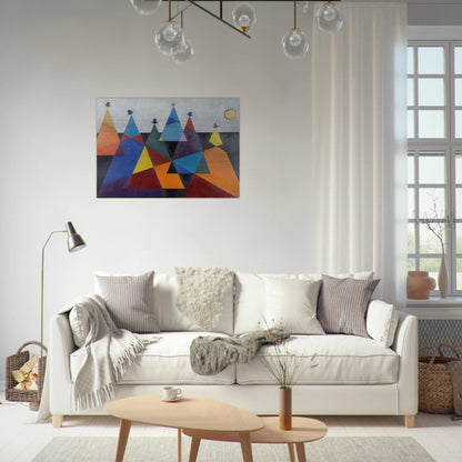 Untitled Mountains - 1955 - Omar Rayo Brushed Aluminum Print - 70x100 cm / 28x40 inches | Omar Rayo Aluminum Print | Omar Rayo Prints