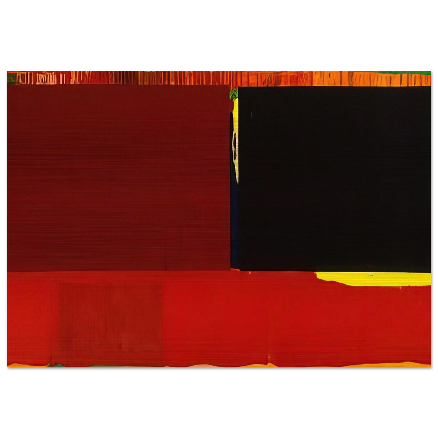 29. 03. 60 - 1960 - John Hoyland Brushed Aluminum Print - 70x100 cm / 28x40 inches | John Hoyland Aluminum Print | John Hoyland Prints