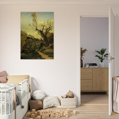 THE ROAD AND THE TREE - Andre Derain Brushed Aluminum Print - 70x100 cm / 28x40 inches | Andre Derain Aluminum Print | Andre Derain Prints