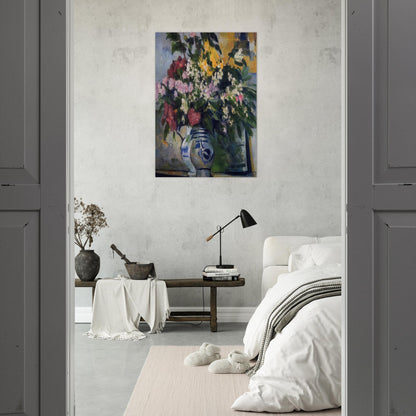 Two Vases of Flowers - Paul Cézanne Brushed Aluminum Print - 70x100 cm / 28x40 inches | Paul Cézanne Aluminum Print | Paul Cézanne Prints