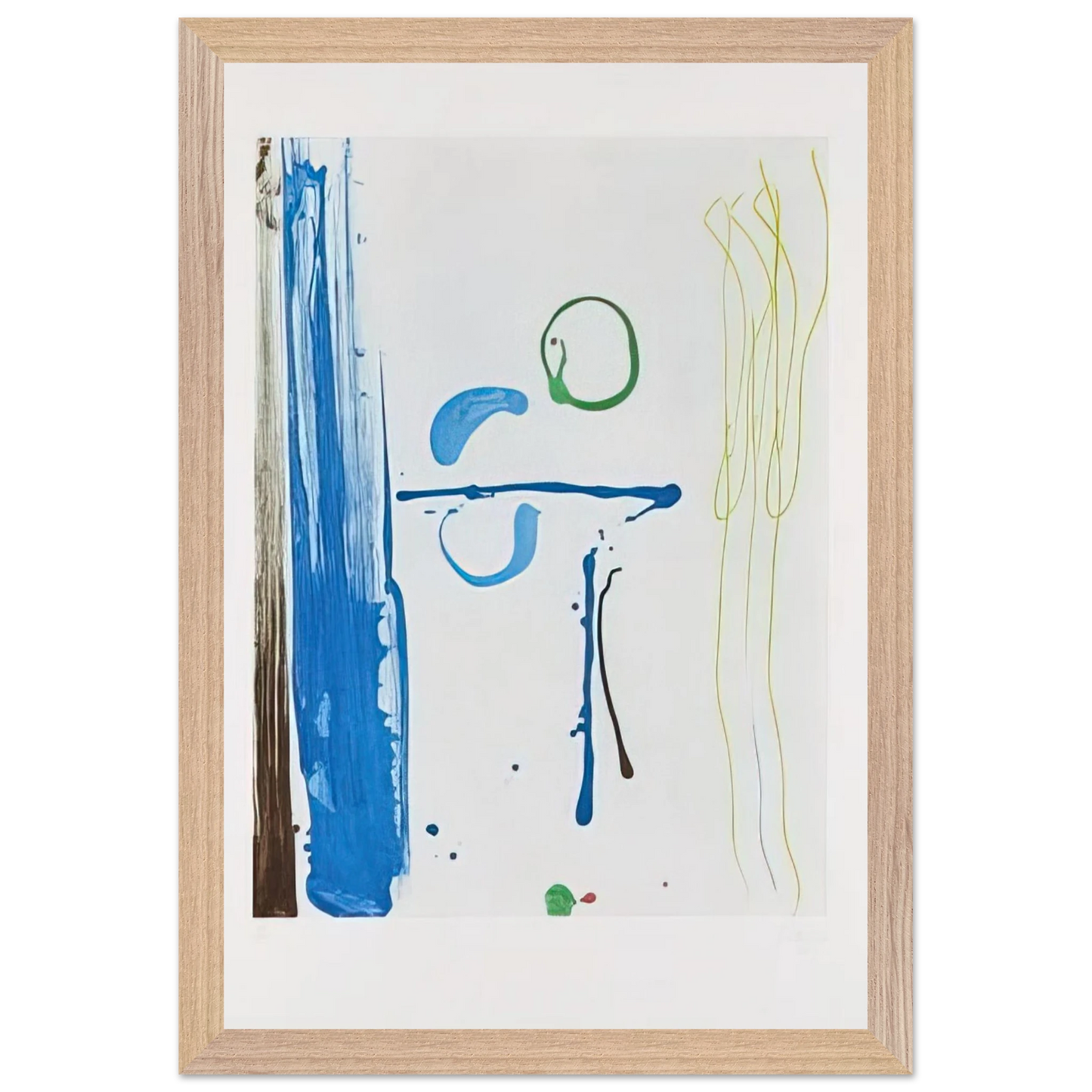 Helen Frankenthaler - Sunshine After Rain - 1987 Wall art - A3 (29.7 x 42  cm) - Premium Wooden Framed Poster With Fine Art Paper-canvas - White frame