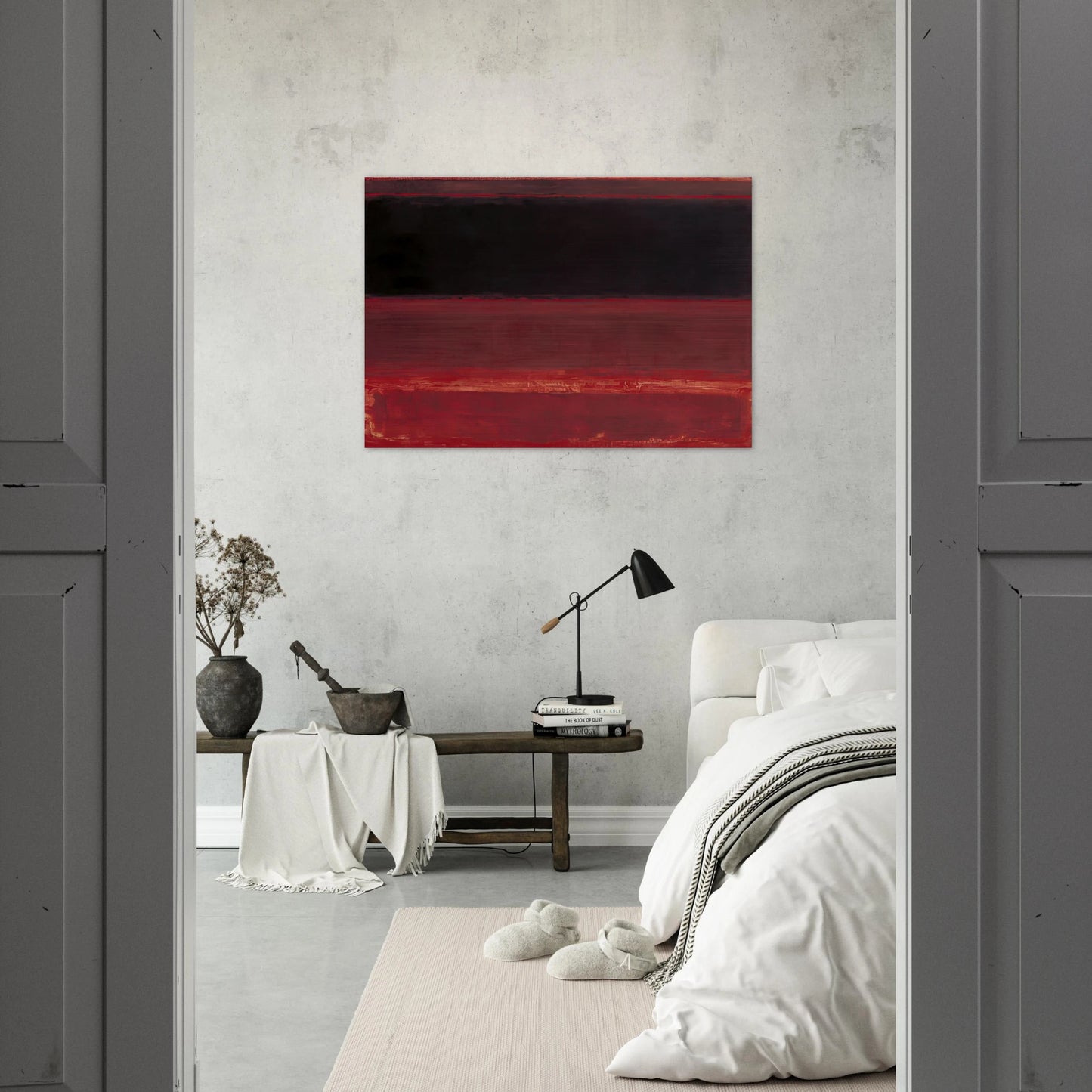 Four Darks in Red - 1958 - Mark Rothko Brushed Aluminum Print - 70x100 cm / 28x40 inches | Mark Rothko Aluminum Print | Mark Rothko Prints