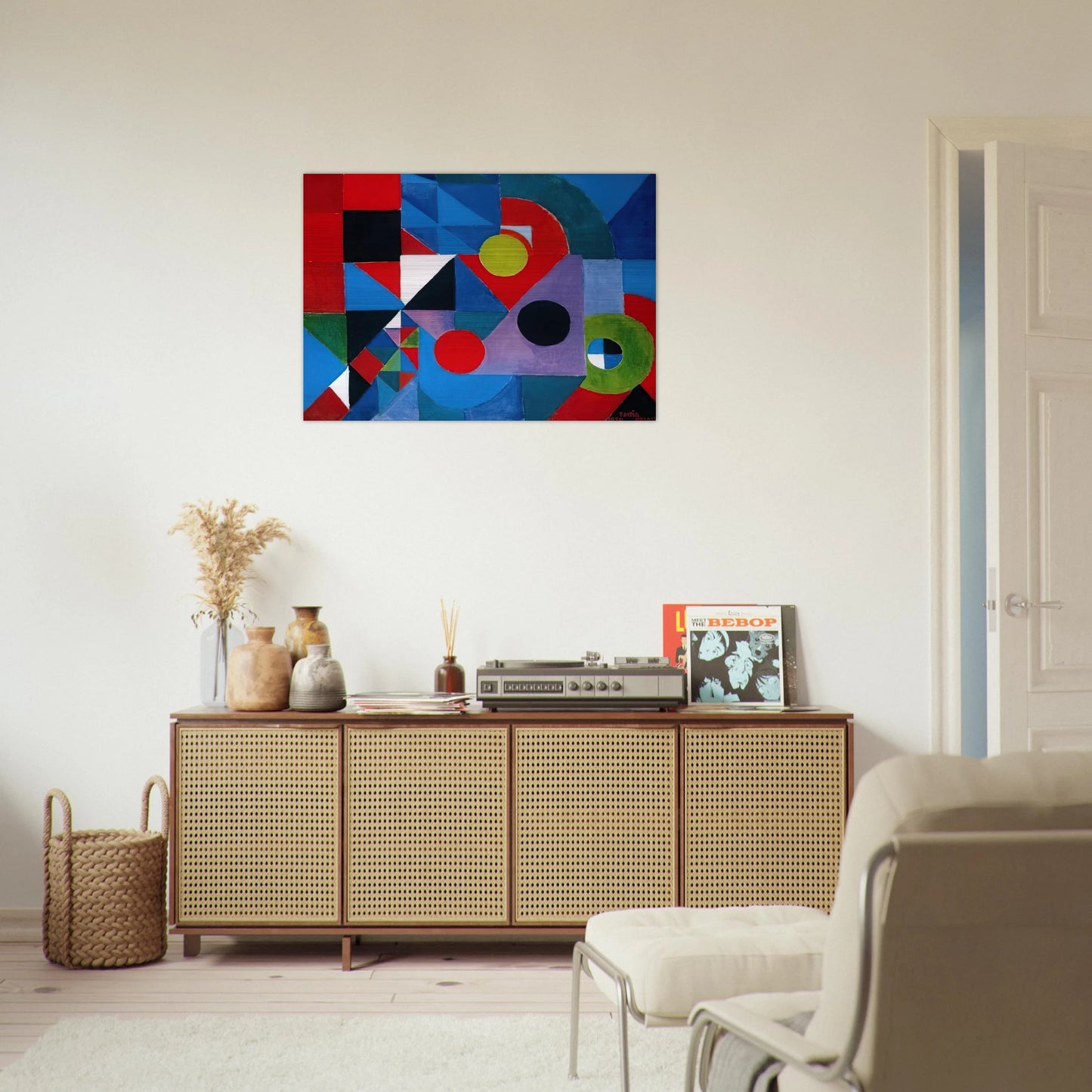 RHYTHM COLOUR - Sonia Delaunay Brushed Aluminum Print - 70x100 cm / 28x40 inches | Sonia Delaunay Aluminum Print | Sonia Delaunay Prints