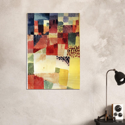 HAMMAMET - Paul Klee Brushed Aluminum Print - 70x100 cm / 28x40 inches | Paul Klee Aluminum Print | Paul Klee Prints