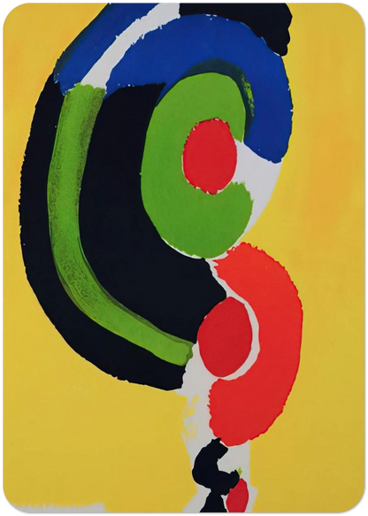 COMPOSITION FOR XXE SIECLE By Sonia Delaunay Pack of 10 Post Cards | Sonia Delaunay Post Cards | A6 (10.5 x 14.8 cm) - 4.1 x 5.8 inches