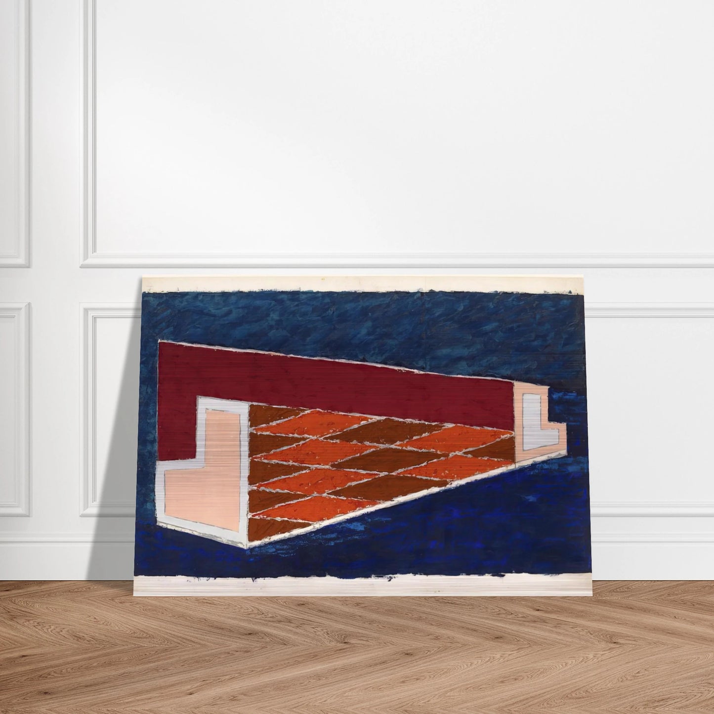 ABSTRACT 1940 - Josef Albers Brushed Aluminum Print - 70x100 cm / 28x40 inches | Josef Albers Aluminum Print | Josef Albers Prints