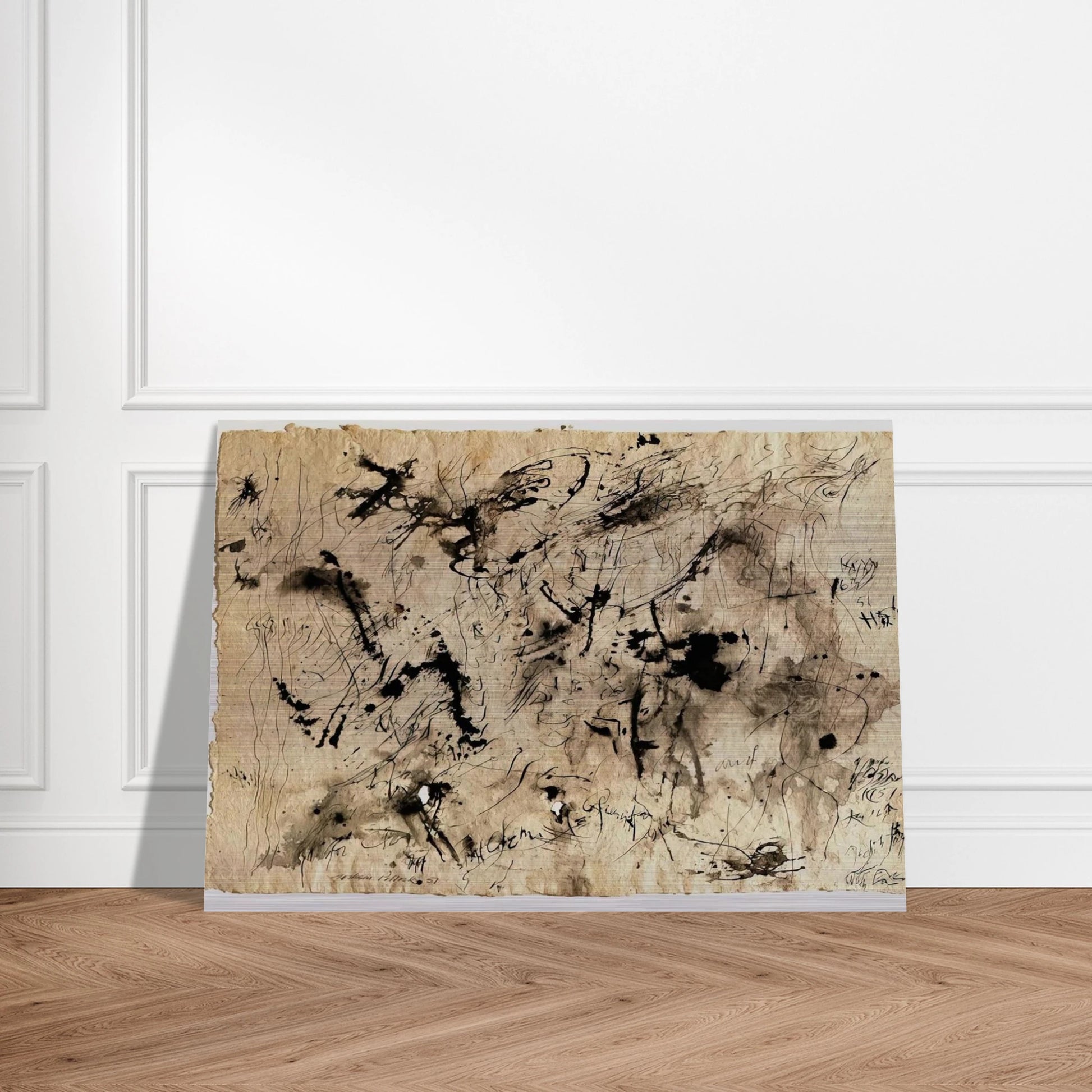 UNTITLED 1951 1 - Jackson Pollock Brushed Aluminum Print - 70x100 cm / 28x40 inches | Jackson Pollock Aluminum Print | Jackson Pollock Prints