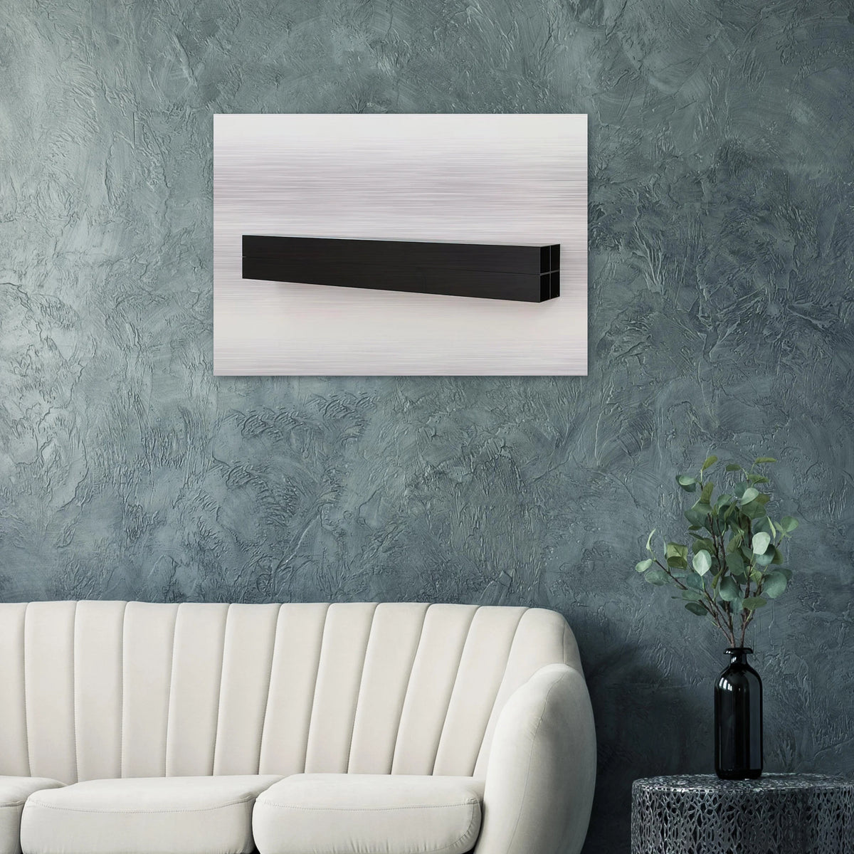 Untitled - 1990 - Donald Judd Brushed Aluminum Print - 70x100 cm / 28x40 inches | Donald Judd Aluminum Print | Donald Judd Prints