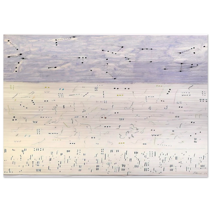 Deep Six - 1979 - Gene Davis Brushed Aluminum Print - 70x100 cm / 28x40 inches | Gene Davis Aluminum Print | Gene Davis Prints