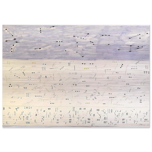 Deep Six - 1979 - Gene Davis Brushed Aluminum Print - 70x100 cm / 28x40 inches | Gene Davis Aluminum Print | Gene Davis Prints