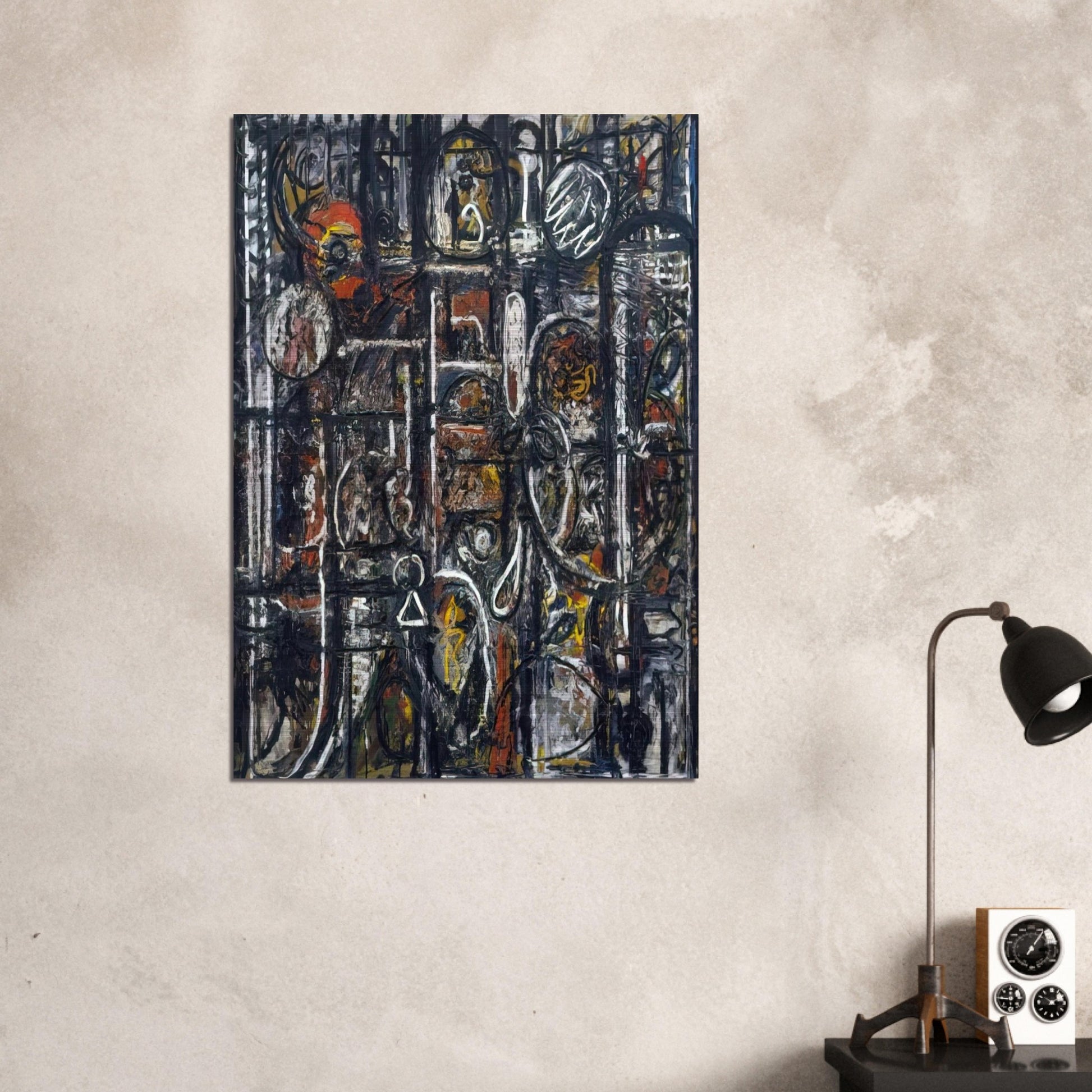 Palimpsest - Richard Pousette-Dart Brushed Aluminum Print - 70x100 cm / 28x40 inches | Richard Pousette-Dart Aluminum Print | Richard Pousette-Dart Prints