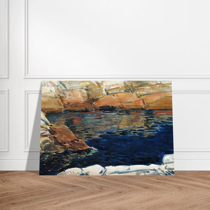 Looking into Beryl Pool - Childe Hassam Brushed Aluminum Print - 70x100 cm / 28x40 inches | Childe Hassam Aluminum Print | Childe Hassam Prints