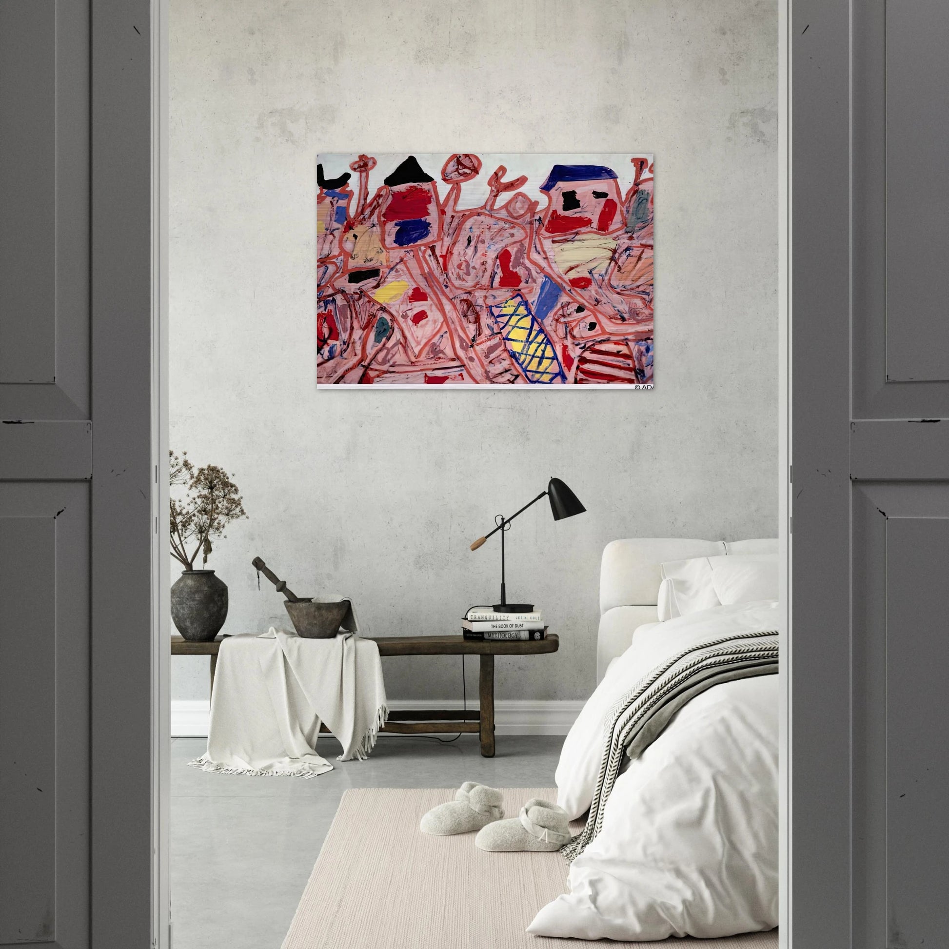 SUCCESSFUL CAMPAIGN - Jean Dubuffet Brushed Aluminum Print - 70x100 cm / 28x40 inches | Jean Dubuffet Aluminum Print | Jean Dubuffet Prints