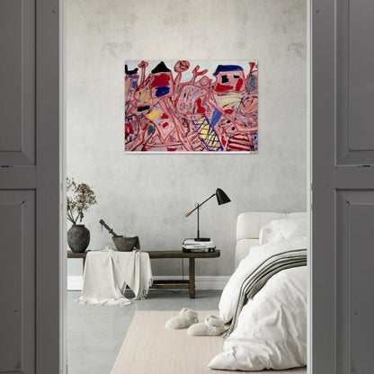 SUCCESSFUL CAMPAIGN - Jean Dubuffet Brushed Aluminum Print - 70x100 cm / 28x40 inches | Jean Dubuffet Aluminum Print | Jean Dubuffet Prints