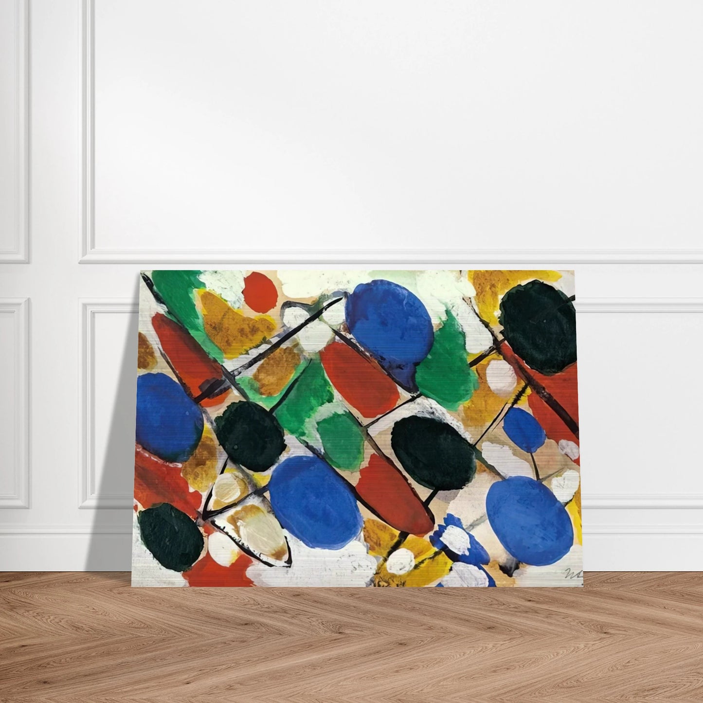 Scheiben - 1955 - Ernst Wilhelm Nay Brushed Aluminum Print - 70x100 cm / 28x40 inches | Ernst Wilhelm Nay Aluminum Print | Ernst Wilhelm Nay Prints