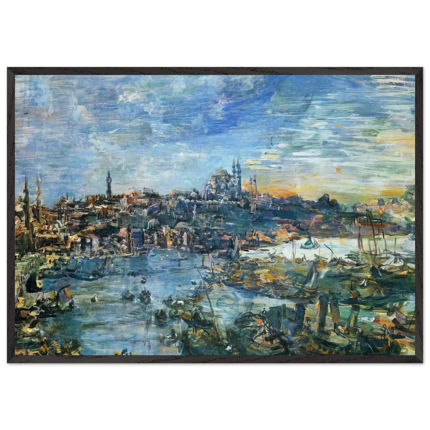 NOTDETECTED235883 - OSKAR KOKOSCHKA 70x100 cm / 28x40 inches Framed Art Print – Black Wooden Frame