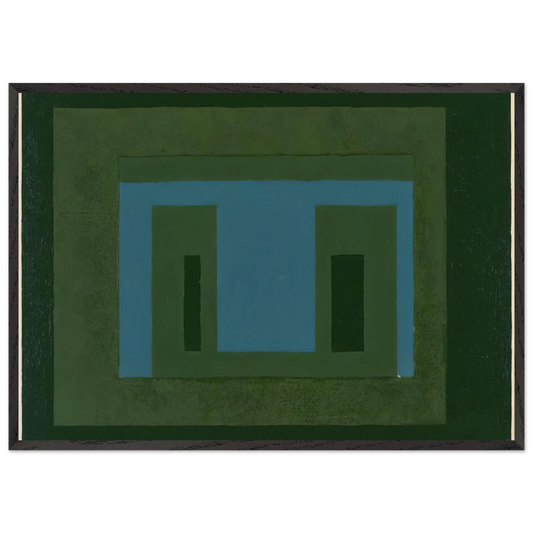 VARIANT ADOBE 1962 - Josef Albers 70x100 cm / 28x40 inches Framed Art Print – Black Wooden Frame
