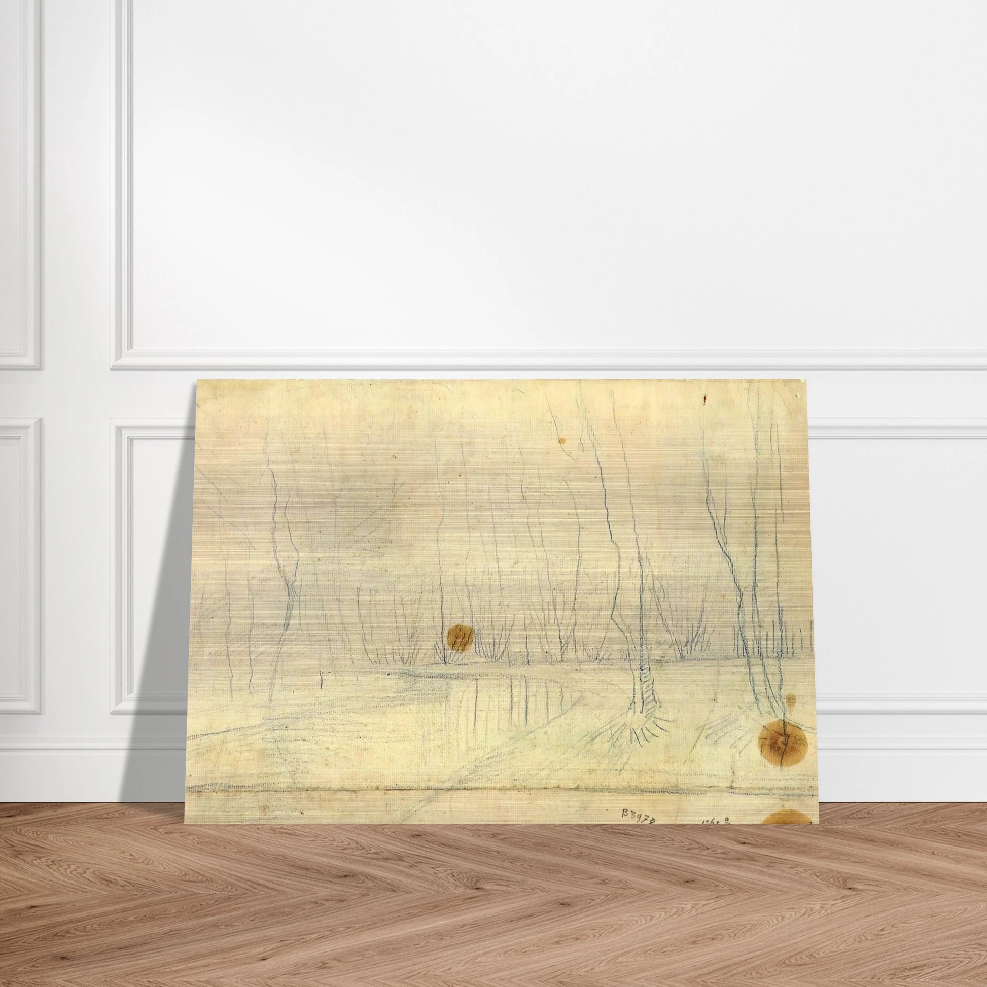Park View - Vincent van Gogh Brushed Aluminum Print - 70x100 cm / 28x40 inches | Vincent van Gogh Aluminum Print | Vincent van Gogh Prints