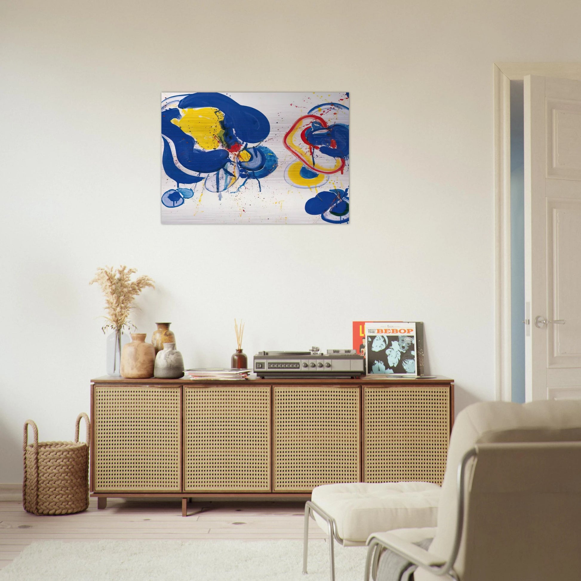 Dream It Is - Sam Francis Brushed Aluminum Print - 70x100 cm / 28x40 inches | Sam Francis Aluminum Print | Sam Francis Prints