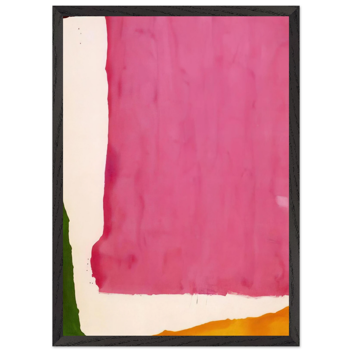 Helen Frankenthaler - Mauve District - 1966 Wall art - 60x80 cm / 24x32 inches - Premium Wooden Framed Poster With Fine Art Paper-canvas - White frame