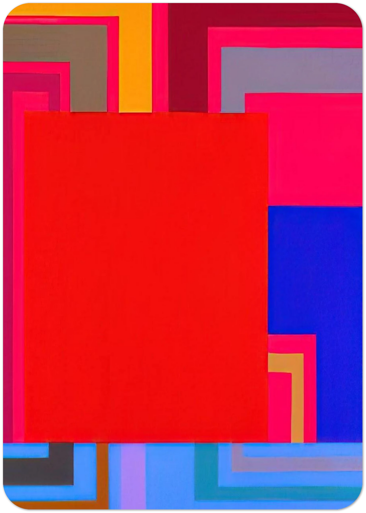 Condition - 2002 By Peter Halley Pack of 10 Post Cards | Peter Halley Post Cards | A6 (10.5 x 14.8 cm) - 4.1 x 5.8 inches
