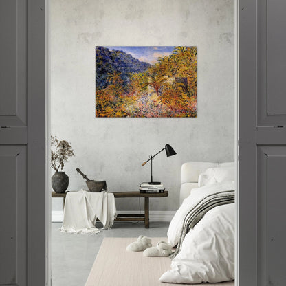 The Valley of Sasso - claude monet Brushed Aluminum Print - 70x100 cm / 28x40 inches | claude monet Aluminum Print | claude monet Prints