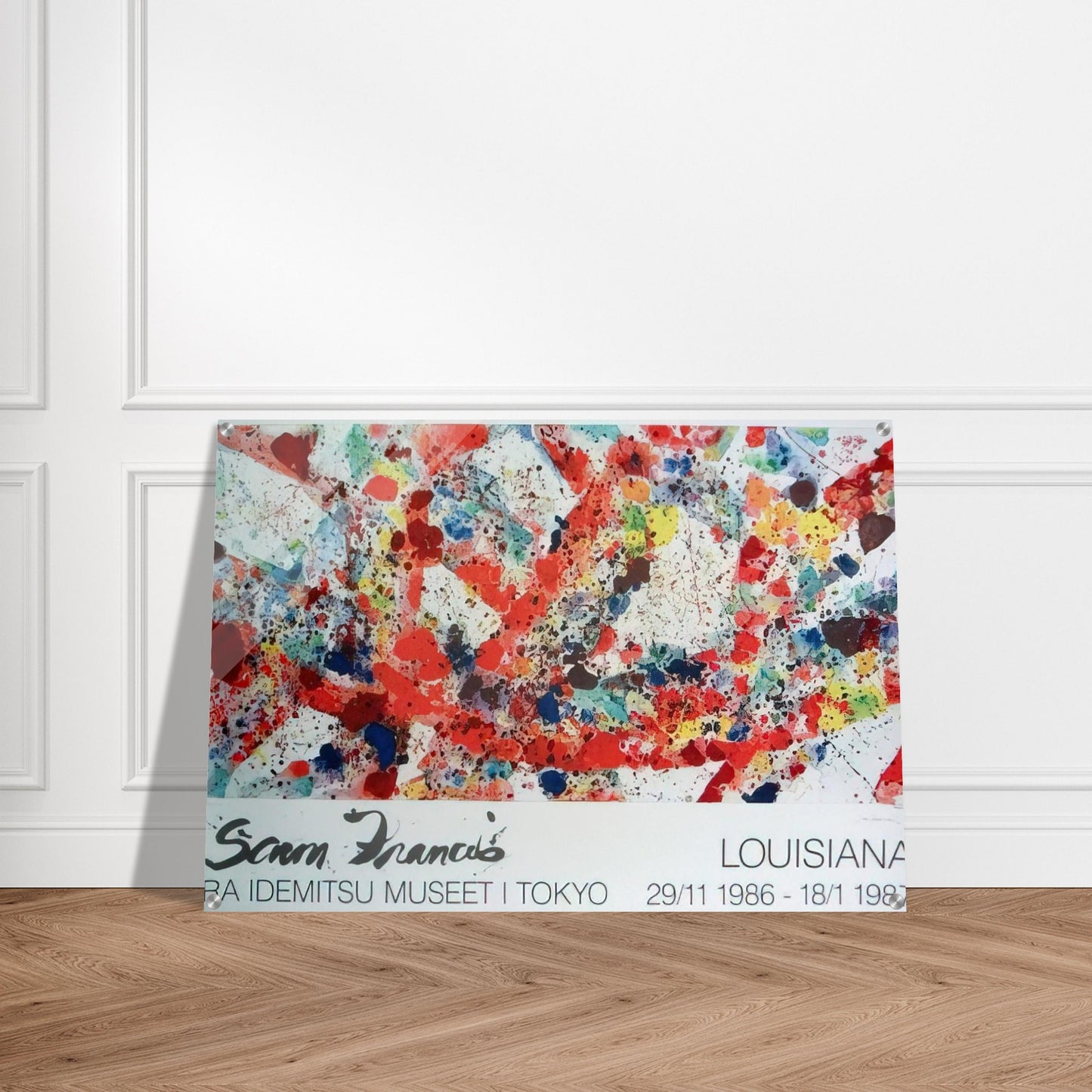 Polar Red - Sam Francis Acrylic Print - 70x100 cm / 28x40″ inches