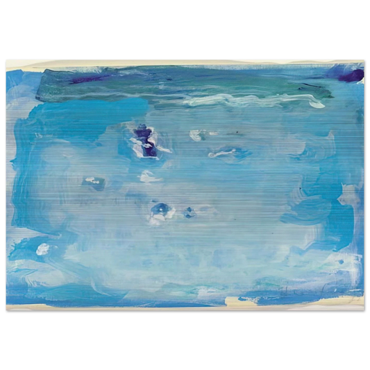 Untitled - Color Field Painting, Lyrical Abstraction - Helen Frankenthaler Brushed Aluminum Print - 70x100 cm / 28x40 inches | Helen Frankenthaler Aluminum Print | Helen Frankenthaler Prints