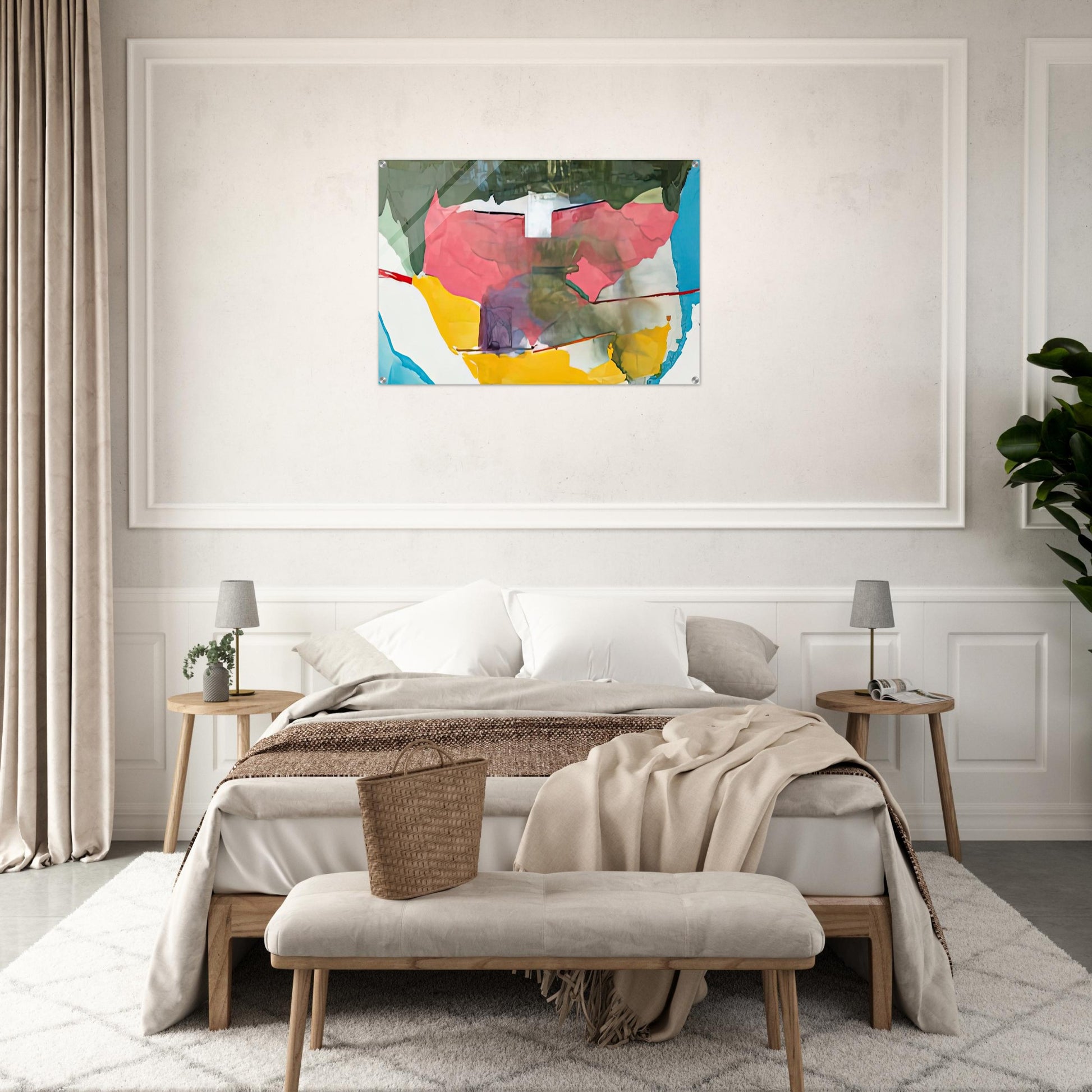 Off White Square, 1973- - Helen Frankenthaler Acrylic Print - 70x100 cm / 28x40″ inches