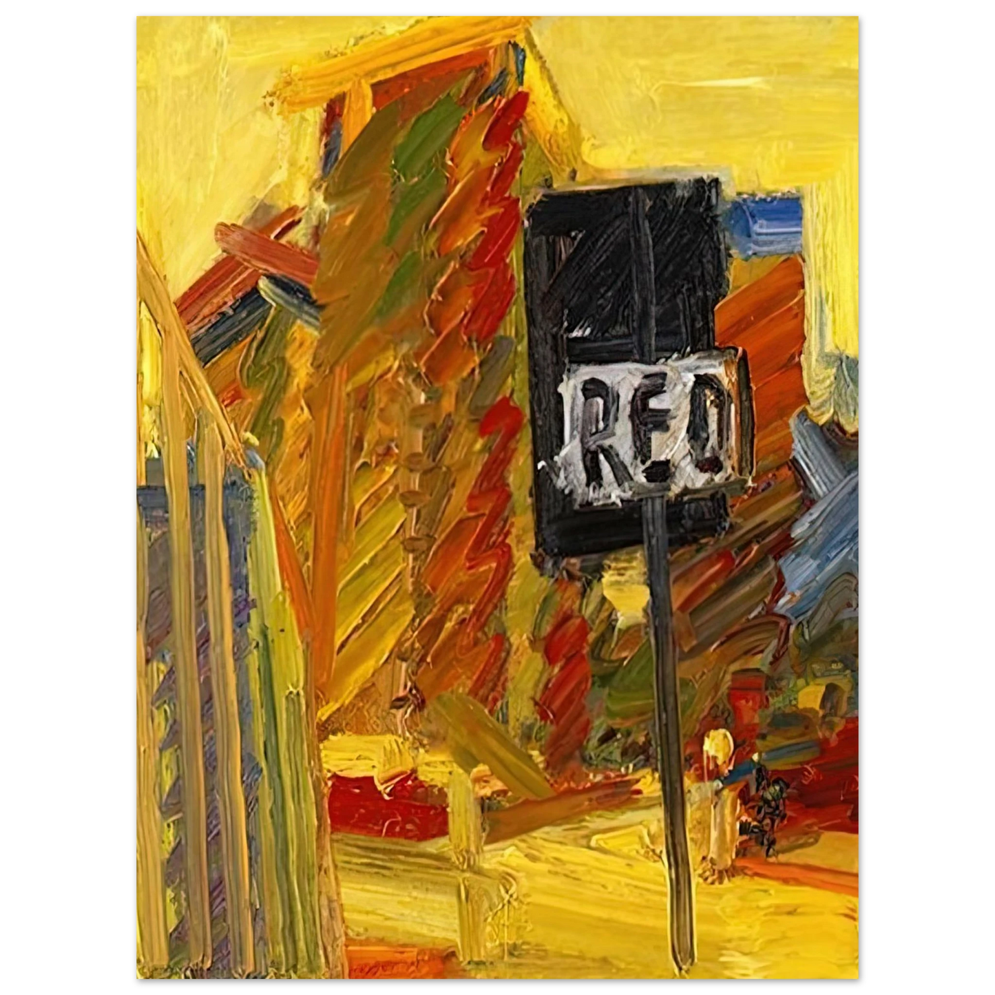 Frank Auerbach - TOWER BLOCKS  75x100 cm / 30x40inches Fine Art Poster