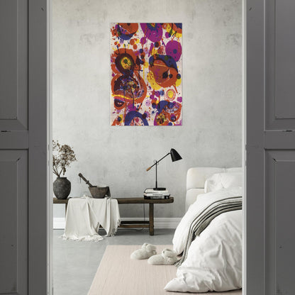Untitled  from Pasadena Box   Lembark L57  - Sam Francis Brushed Aluminum Print - 70x100 cm / 28x40 inches | Sam Francis Aluminum Print | Sam Francis Prints