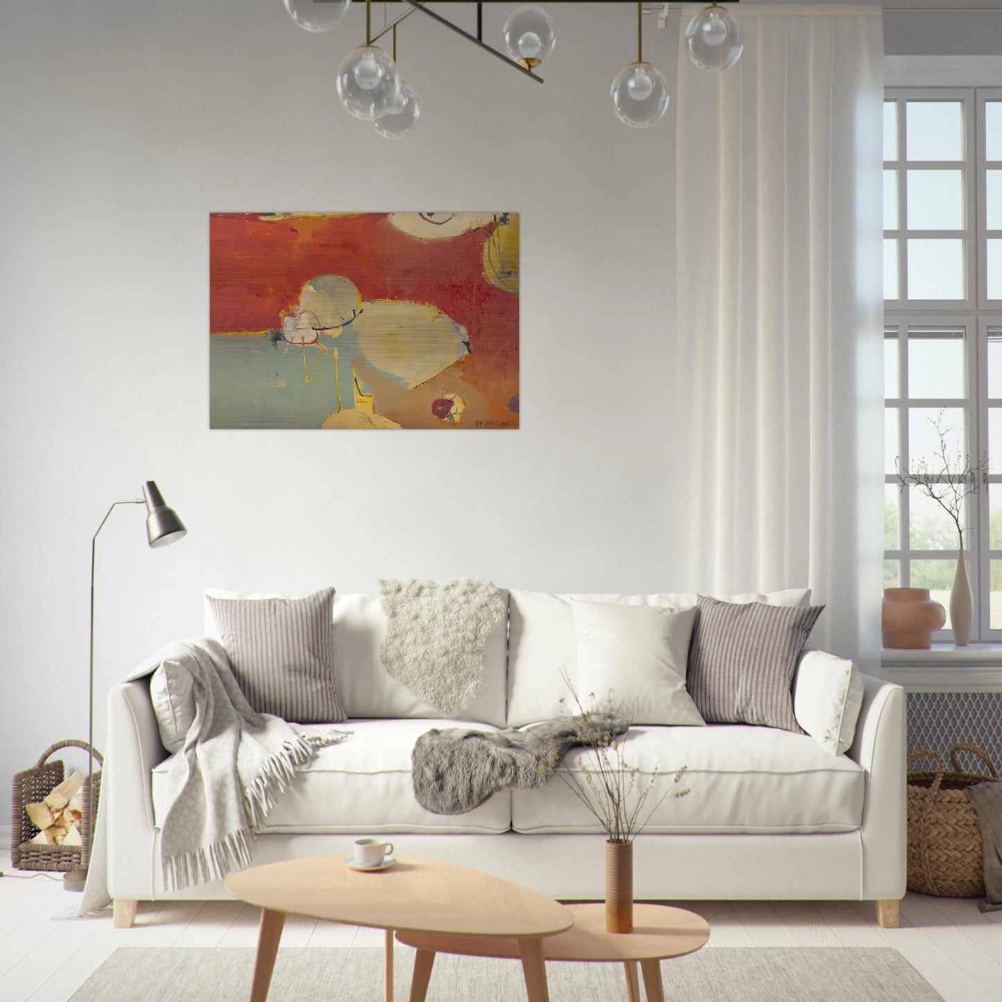 Untitled #2 Sausalito - Richard Diebenkorn Brushed Aluminum Print - 70x100 cm / 28x40 inches | Richard Diebenkorn Aluminum Print | Richard Diebenkorn Prints