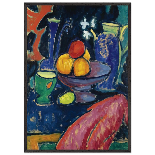 STILL LIFE WITH JUG 1913 - Alexej von Jawlensky 70x100 cm / 28x40 inches Framed Art Print – Black Wooden Frame