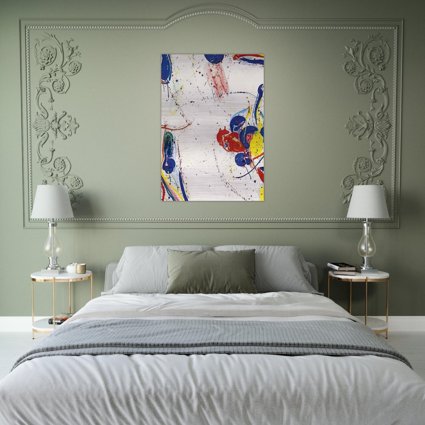 On Return - Sam Francis Brushed Aluminum Print - 70x100 cm / 28x40 inches | Sam Francis Aluminum Print | Sam Francis Prints