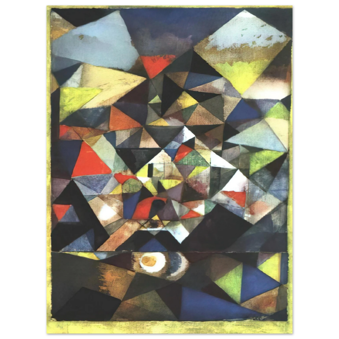 Paul Klee - WITH THE EGG 1917  75x100 cm / 30x40inches Fine Art Poster