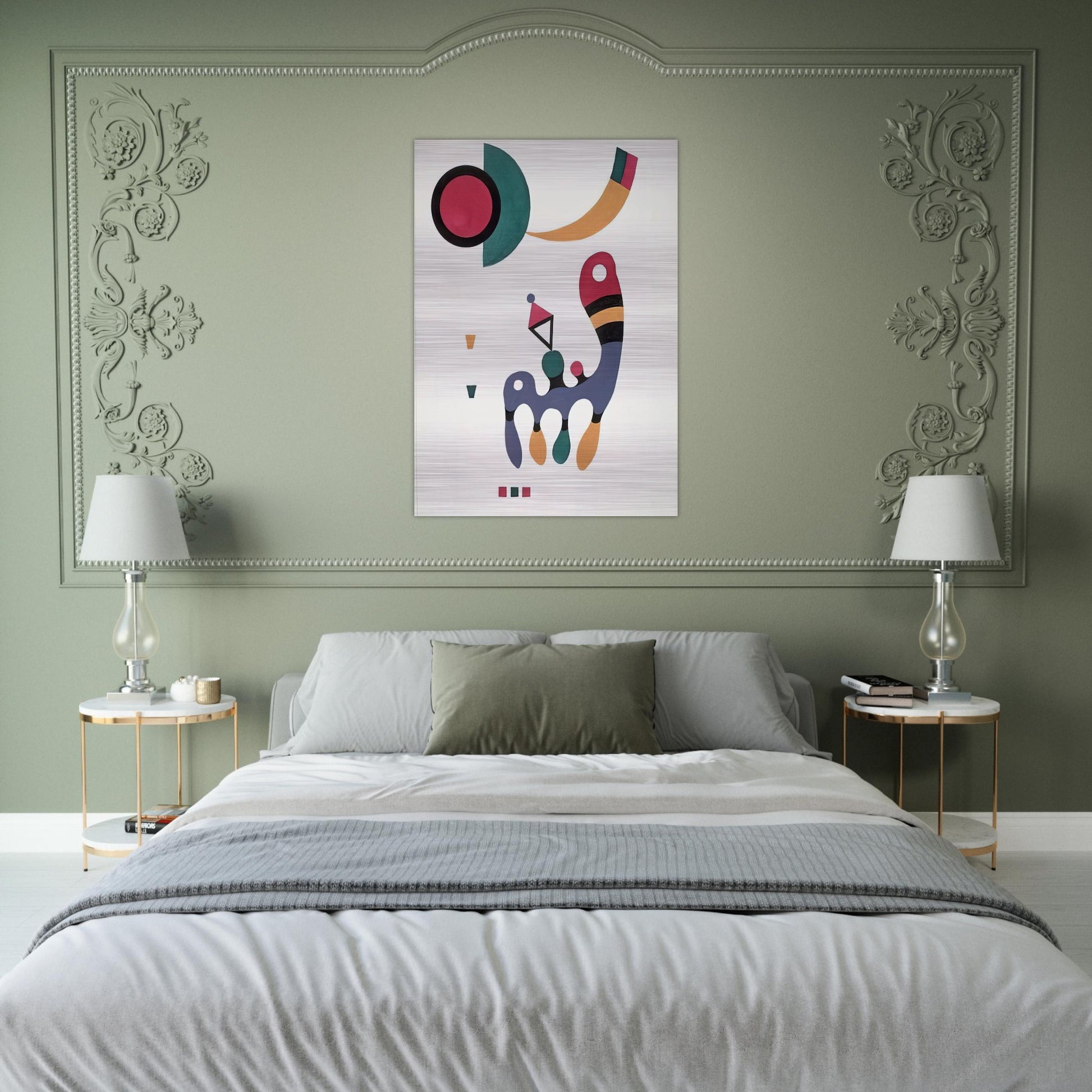 COMPOSITION 1944 - Wassily Kandinsky Brushed Aluminum Print - 70x100 cm / 28x40 inches | Wassily Kandinsky Aluminum Print | Wassily Kandinsky Prints