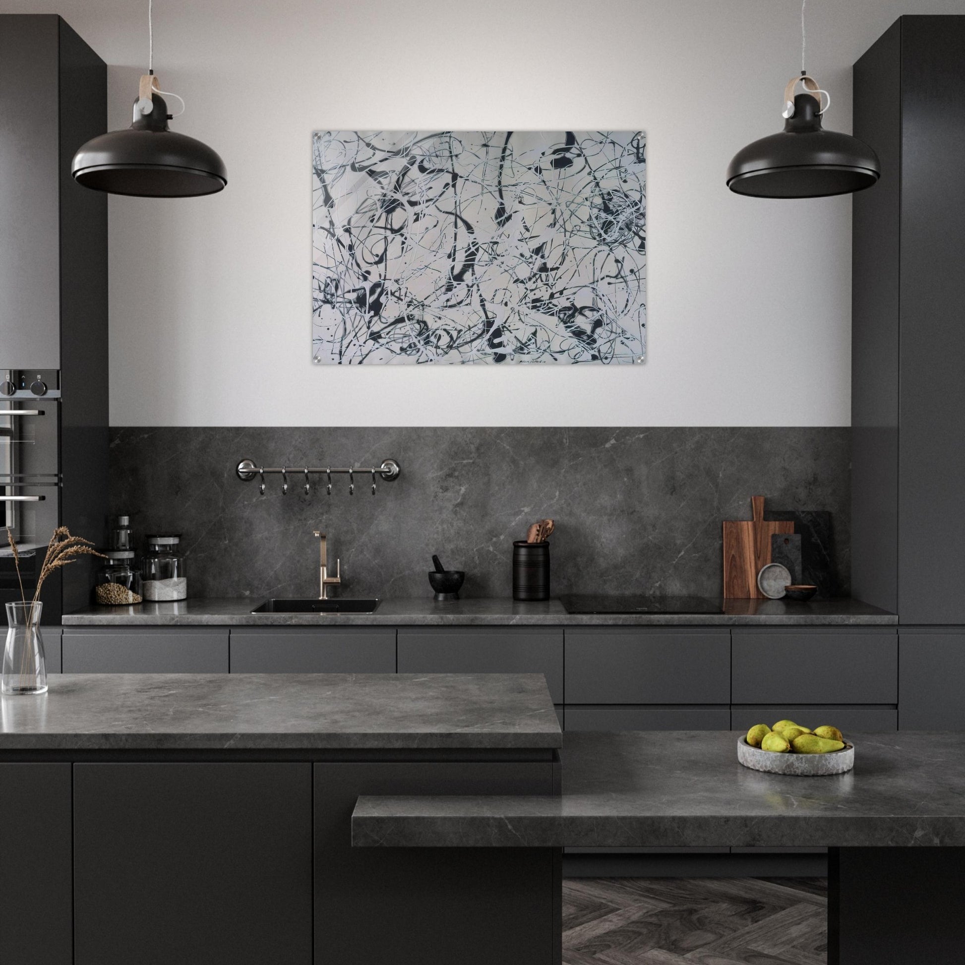 NUMBER 23 - Jackson Pollock Acrylic Print - 70x100 cm / 28x40″ inches