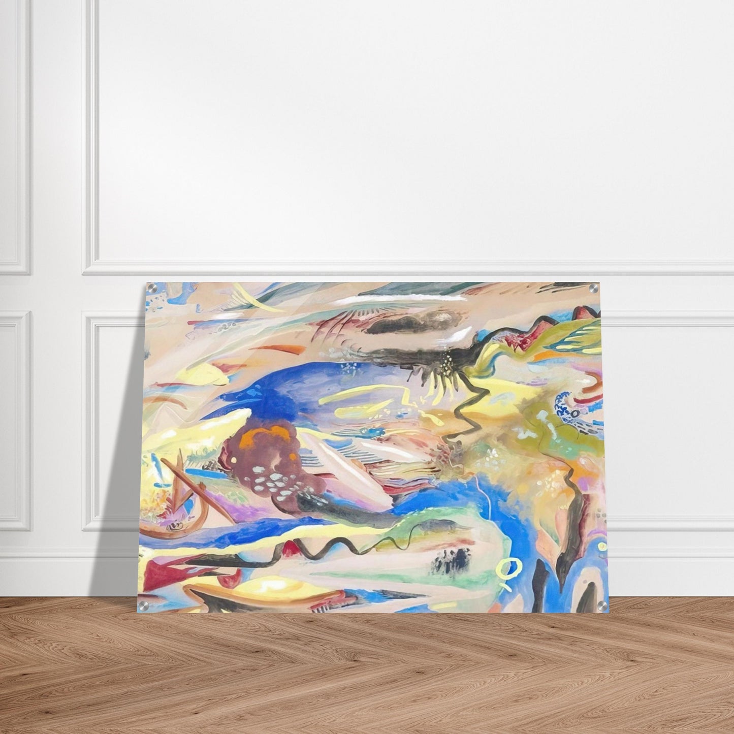 SINFONIE XIII 1913 - Rudolf Bauer Acrylic Print - 70x100 cm / 28x40″ inches