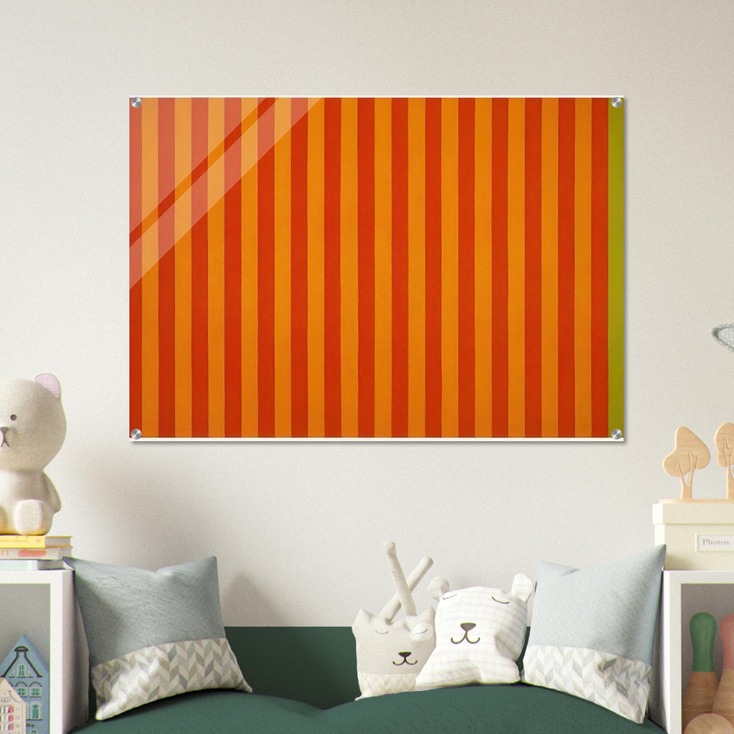 EdgesSolar Beat - 1962 - Gene Davis Acrylic Print - 70x100 cm / 28x40″ inches