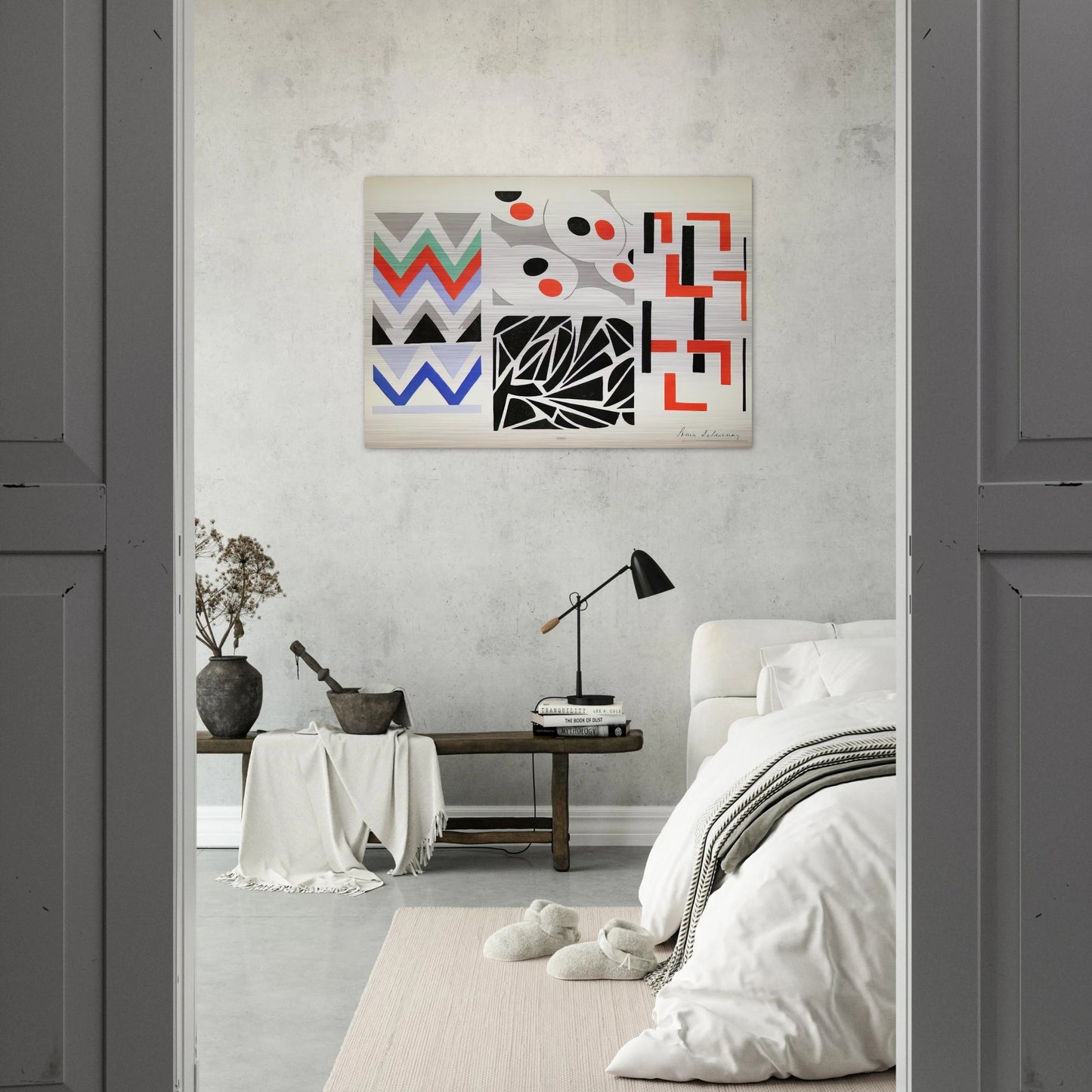 HER PAINTINGS HER OBJECTS - Sonia Delaunay Brushed Aluminum Print - 70x100 cm / 28x40 inches | Sonia Delaunay Aluminum Print | Sonia Delaunay Prints