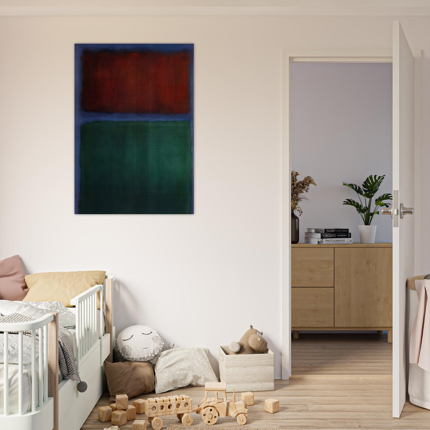 Earth and Green - 1955 - Mark Rothko Brushed Aluminum Print - 70x100 cm / 28x40 inches | Mark Rothko Aluminum Print | Mark Rothko Prints