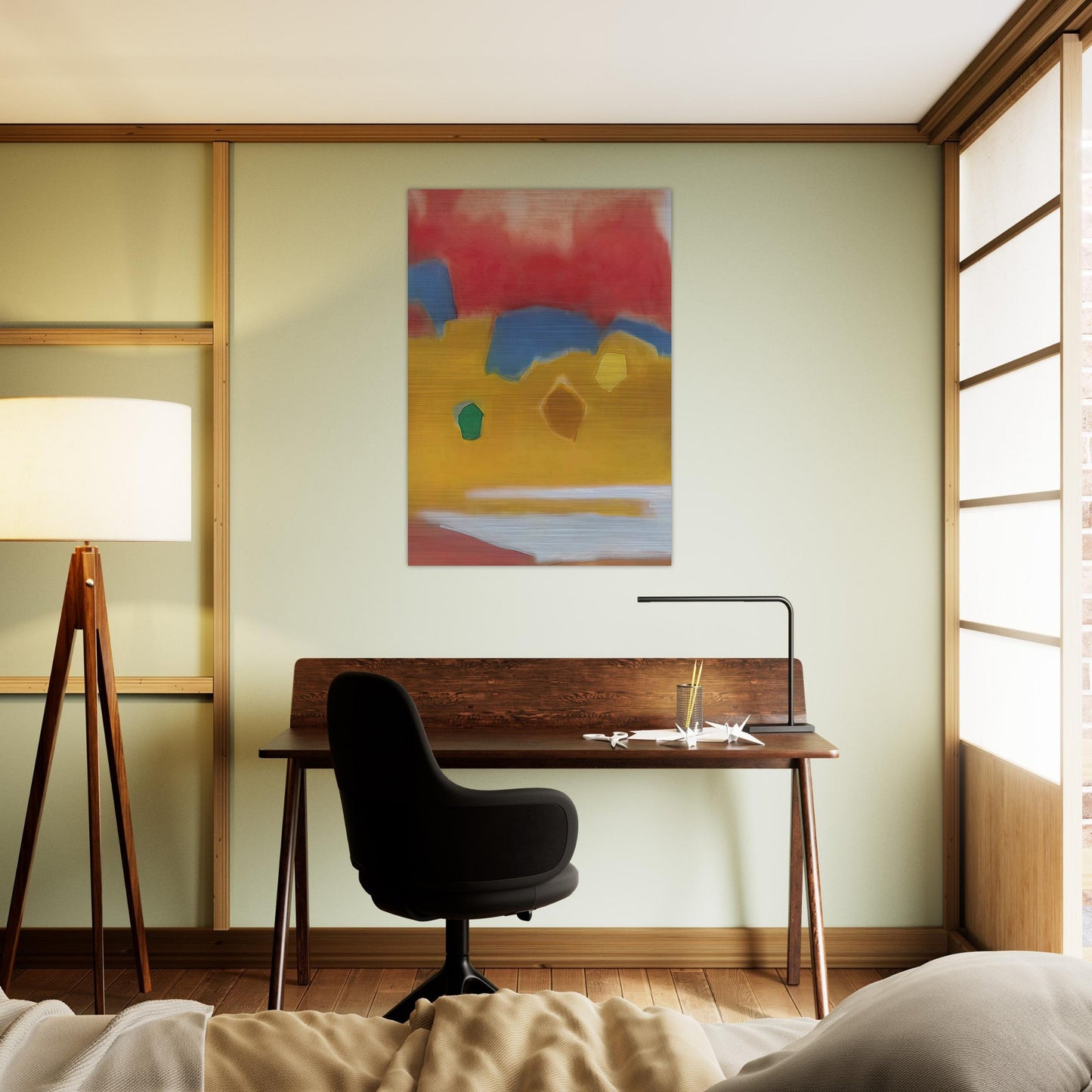 ZARZUELA 1982 - Esteban Vicente Brushed Aluminum Print - 70x100 cm / 28x40 inches | Esteban Vicente Aluminum Print | Esteban Vicente Prints