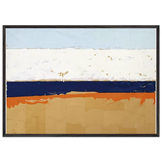 Grande Angolo - 1963 - Mario Schifano 70x100 cm / 28x40 inches Framed Art Print – Black Wooden Frame