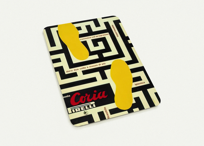 Pirelli, Suola Coria - 1953 By Bruno Munari Pack of 10 Post Cards | Bruno Munari Post Cards | A6 (10.5 x 14.8 cm) - 4.1 x 5.8 inches