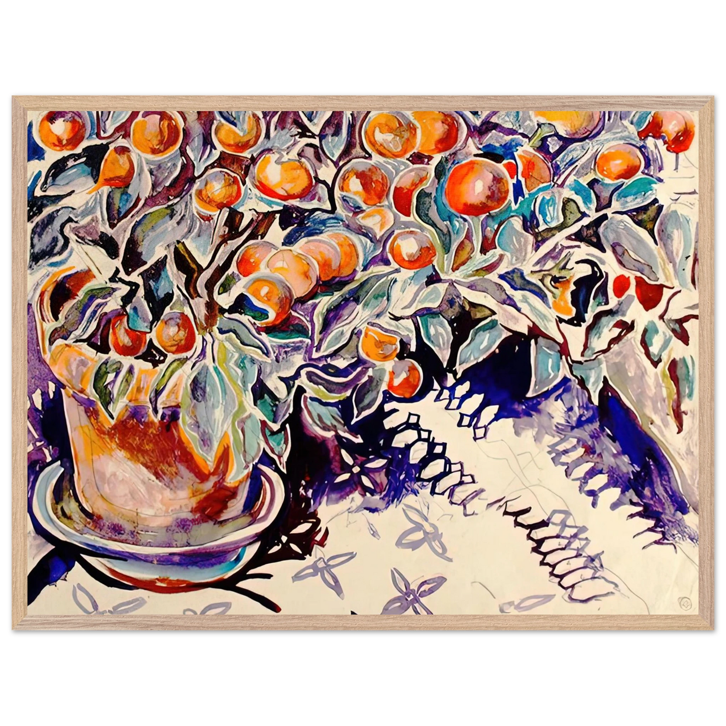 Walter Inglis Anderson - Walter Anderson Wall art - 50x70 cm / 20x28 inches - Premium Wooden Framed Poster With Fine Art Paper-canvas - White frame