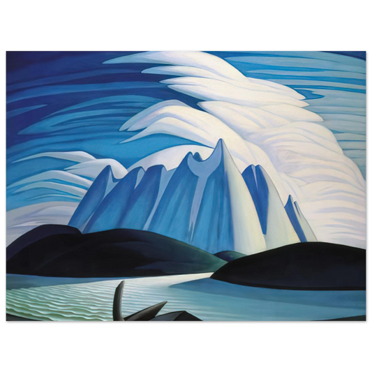 Lawren Harris - Lake and Mountains - 1928  75x100 cm / 30x40inches Fine Art Poster