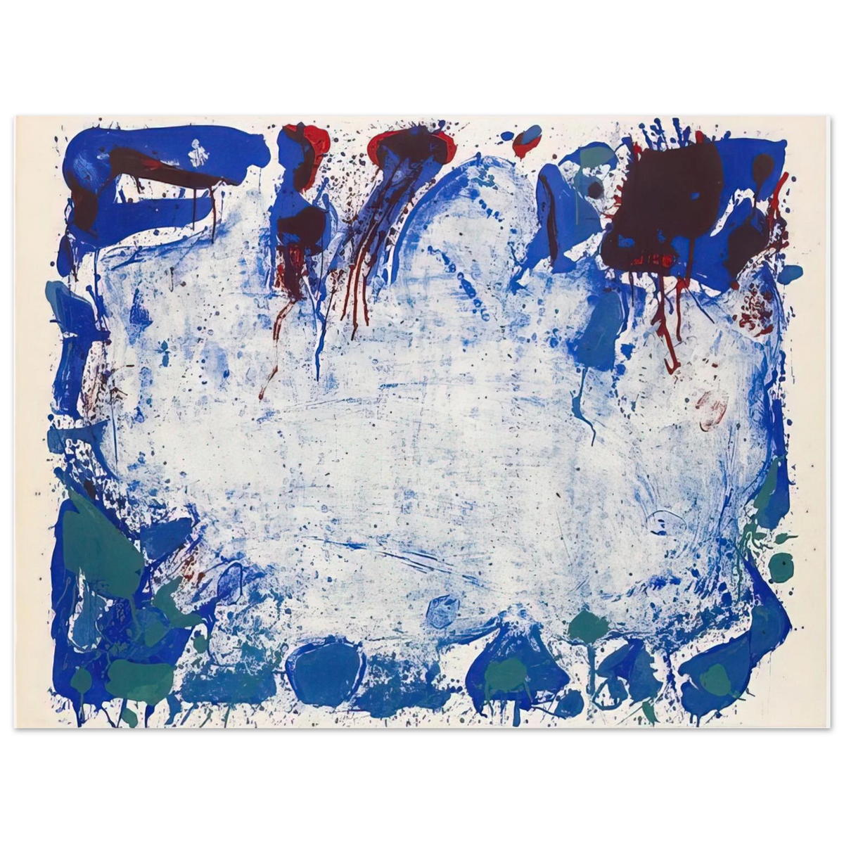 Sam Francis - Happy Death Stone  75x100 cm / 30x40inches Fine Art Poster