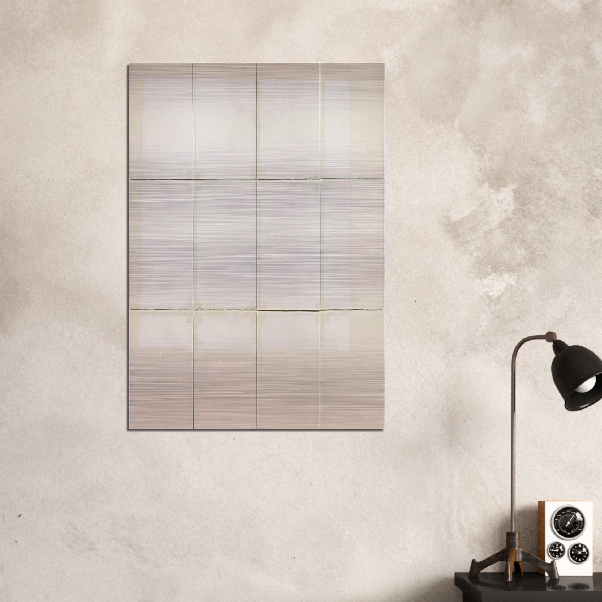Classico 5 - 1968 - Robert Ryman Brushed Aluminum Print - 70x100 cm / 28x40 inches | Robert Ryman Aluminum Print | Robert Ryman Prints