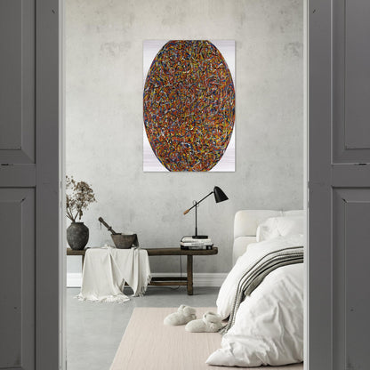 Lines in All Directions - Sol LeWitt Brushed Aluminum Print - 70x100 cm / 28x40 inches | Sol LeWitt Aluminum Print | Sol LeWitt Prints